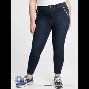 Gap Denim High Rise true skinny Universal Legging Jeans sz 20/35R